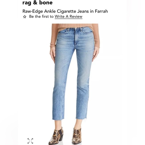 Rag & Bone Farrah Ankle Cigarette Straight
Jeans Size 27 $248 - Picture 5 of 7